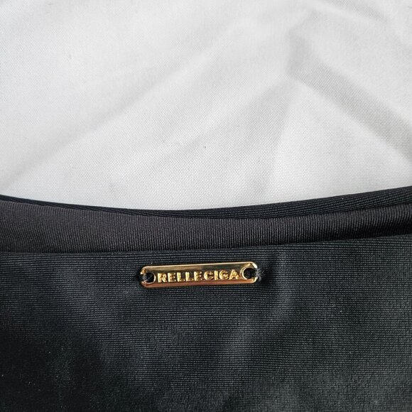 Relleciga Black Cheeky Bikini Bottoms Sz. L NWT - Picture 2 of 6